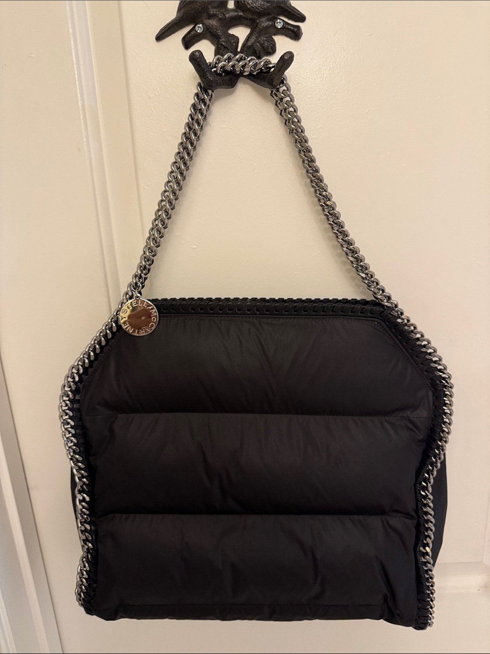 Stella McCartney Black Falabella Quilted Shoulder Bag